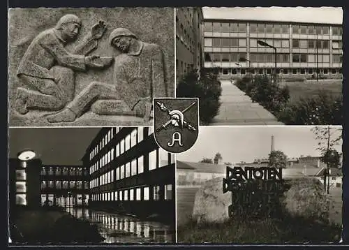 AK München-Milbertshofen, Sanitätsakademie der Bundeswehr, Innenansicht, Denkmal