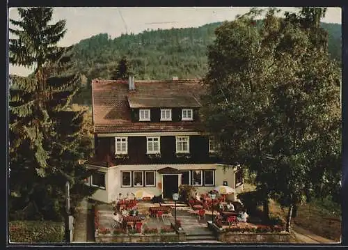 AK Höfen / Wildbad, Gasthof und Pension zur Eyachbrücke