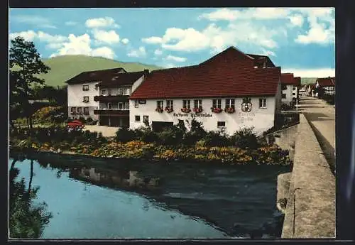 AK Tann / Rhön, Gasthaus - Pension zur Ulsterbrücke mit Ulster