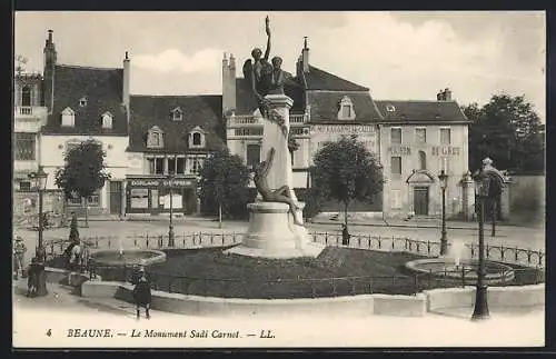 AK Beaune, Le Monument Sadi Carnot