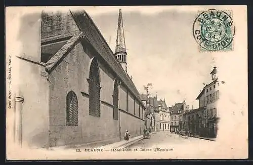 AK Beaune, Hôtel-Dieu et Caisse d`Épargne