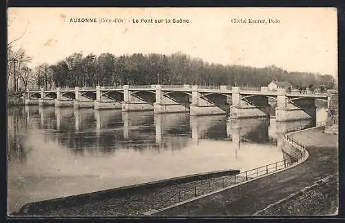 AK Auxonne, Le Pont sur la Saône