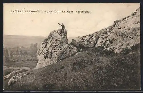 AK Marcilly-sur-Tille, Le Mont Les Roches