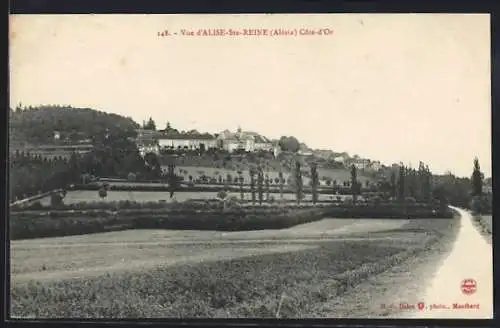 AK Alise-Sainte-Reine, Vue d`ensemble du village dans la Côte-d`Or