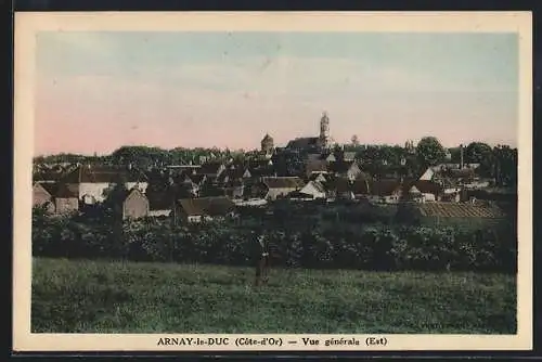 AK Arnay-le-Duc, Vue générale, Est