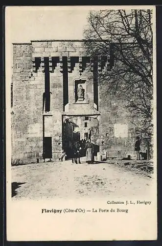 AK Flavigny, Côte-d`Or, La Porte du Bourg