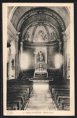 AK Genlis, Église de Genlis, Maître Autel