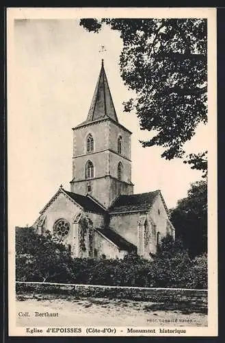 AK Époisses, Église d`Époisses, Côte-d`Or, Monument historique