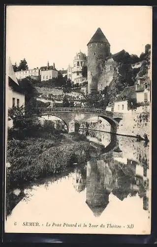 AK Semur, Le Pont Pinard et la Tour du Théâtre