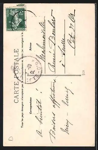 AK Dijon, Un coin du Jardin de l`Institution de Mlles Nicey et Terrial