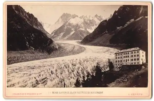 Fotografie Charnaux Frères & Cie., Genève, Ansicht Chamonix, Montenvert, La Mer de Glace