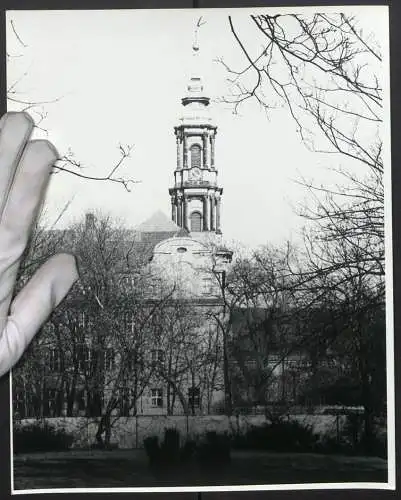 Fotografie J. M. Schimmel, Berlin, Ansicht Berlin, Blick nach der Sophienkirche in der Grosse Hamburger Strasse 29–31