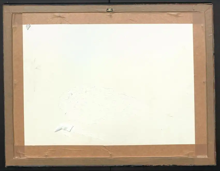 Handzeichnung Kreide / Kohlezeichnung Tarsus in Kleinasien 1853 von August Florian Auer, mit Weiss gehöt, 54.5 x 41cm 1