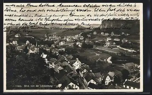 AK Gerolstein, Blick von der Löwenburg