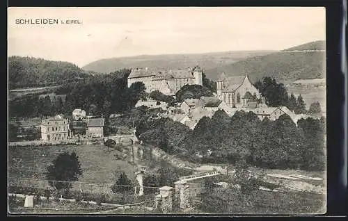 AK Schleiden /Eifel, Ortsansicht aus der Vogelschau