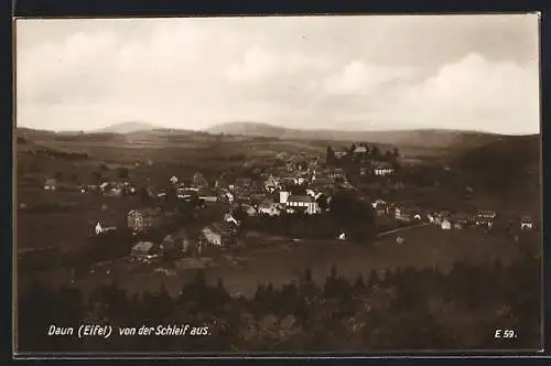 AK Daun /Eifel, Gesamtansicht von der Schleif aus