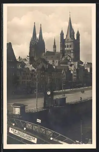 AK Cöln, St. Martinskirche und Dom