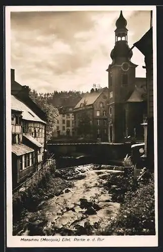 AK Monschau, Partie a. d. Rur