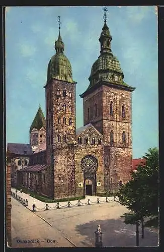 AK Osnabrück, Ansicht vom Dom