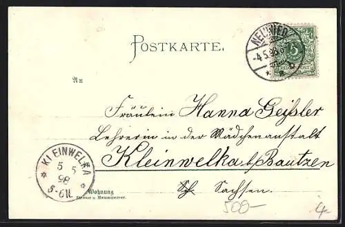 Lithographie Köln, Totalansicht, Abtei Laach und Godesberg