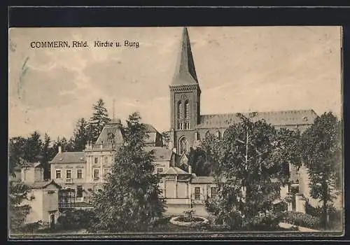 AK Commern /Rhld., Kirche und Burg