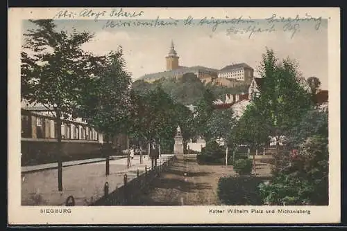 AK Siegburg, Kaiser Wilhelm Platz und Michaelsberg