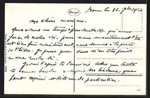 AK Bonn a. Rh., Rheinischer Hof und Franziskaner, mit Wehrturm