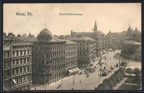 AK Wien, Blick auf die Mariahilferstrasse