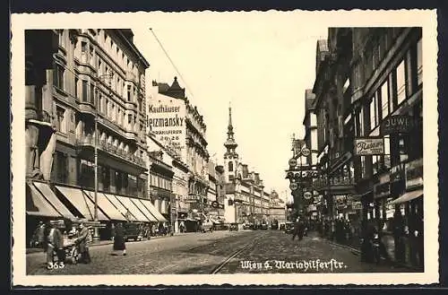 AK Wien, Geschäfte in der Mariahilferstrasse