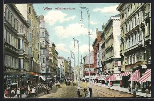 AK Wien, Passanten auf der Mariahilferstrasse