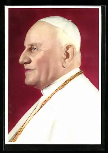 AK Porträt Papst Johannes XXIII., Königsteiner Baustein