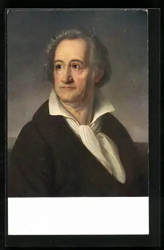 Künstler-AK Porträt Johann Wolfgang Goethe, Lyriker