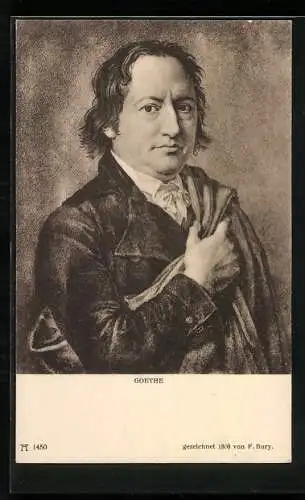 AK Portrait Johann Wolfgang von Goethe