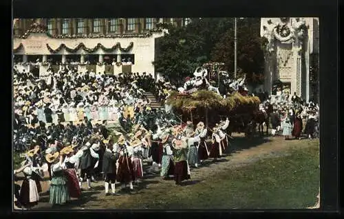 AK Huldigungsfestzug 1908 - Zeit Kaiser Josef II., Erntefest