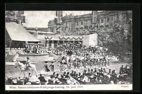 AK Wien, Kaiser-Jubiläums-Huldigungs-Festzug 1908