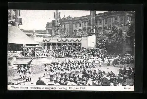 AK Wien, Kaiser-Jubiläums-Huldigungs-Festzug 1908