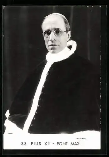 AK Portrait von Papst Pius XII.