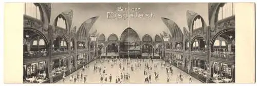 Klapp-AK Berlin-Schöneberg, Eispalast mit Restaurant und Eislaufbahn