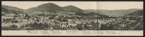 Klapp-AK Baden-Baden, Panoramablick vom Friesenberg