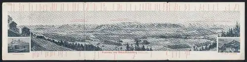 Klapp-AK Bad Sulz, Panoramablick auf vom Hohen-Peissenberg auf Karwendelgebirge, Wettersteingebirge und Allgäuer Alpen