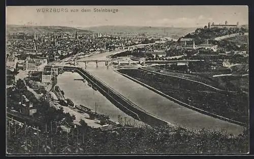 AK Würzburg, Würzburg von dem Steinberge