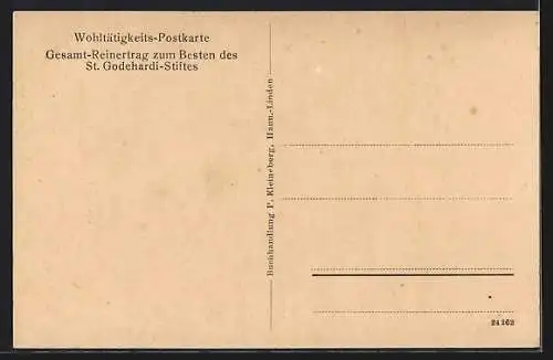 AK Hannover-Linden, St. Godehardikirche, Chor mit Missionskreuz