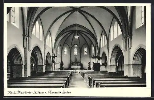 AK Hannover-Linden, Kirche St. Benno, Innenansicht