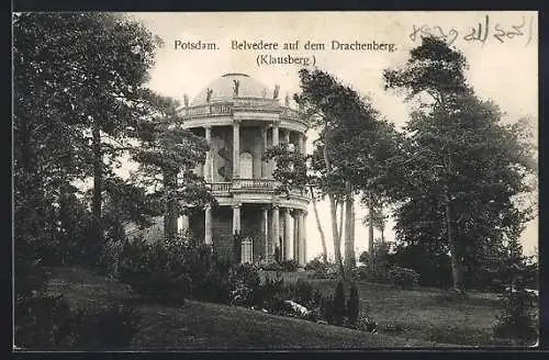 AK Potsdam, Belvedere auf dem Drachenberg / Klausberg