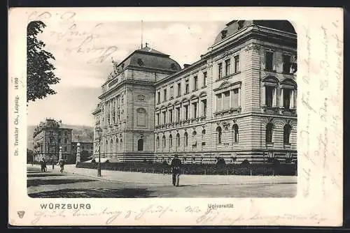 AK Würzburg, Universität um 1900