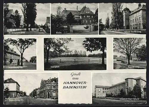 AK Hannover-Badenstedt, Friedrich Ebert Schule, Badenstedter Strasse, Im Reihpiepenfelde