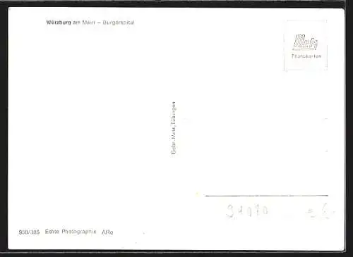 AK Würzburg, Strasseneck am Bürgerspital