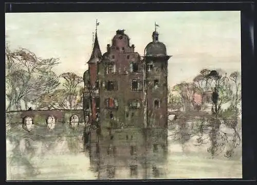AK Das Ruhrgebiet von Aral, Schloss Bodelschwingh