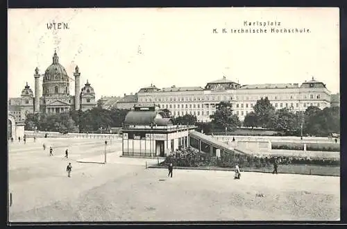 AK Wien, K. K. technische Hochschule am Karlsplatz