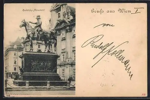 AK Wien, Radetzky-Monument